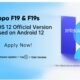 Oppo F19 ColorOS Update