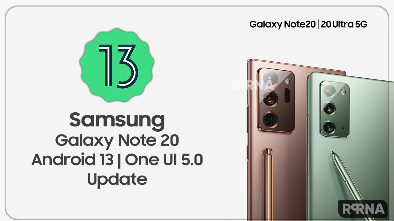 Galaxy Note 20 Android 13 Update