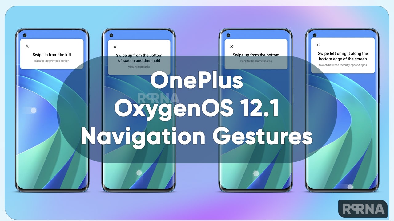 OnePlus OxygenOS 12.1 Navigation Gestures