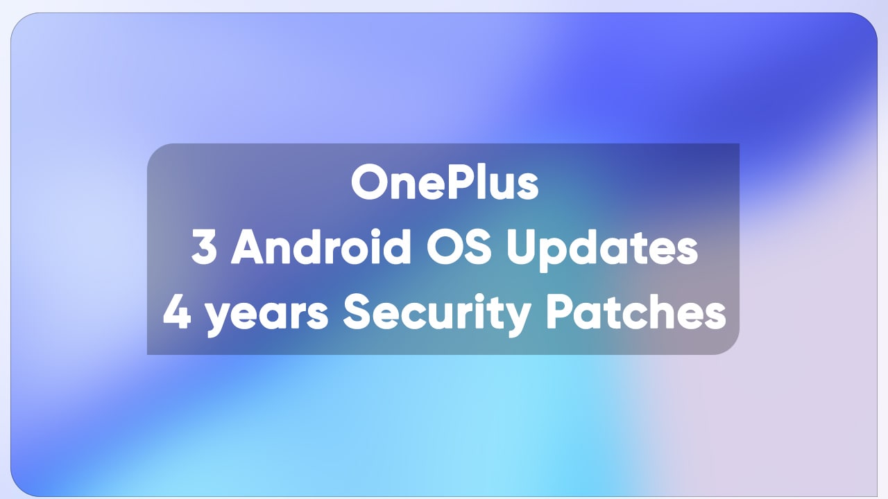 OnePlus three major Android updates