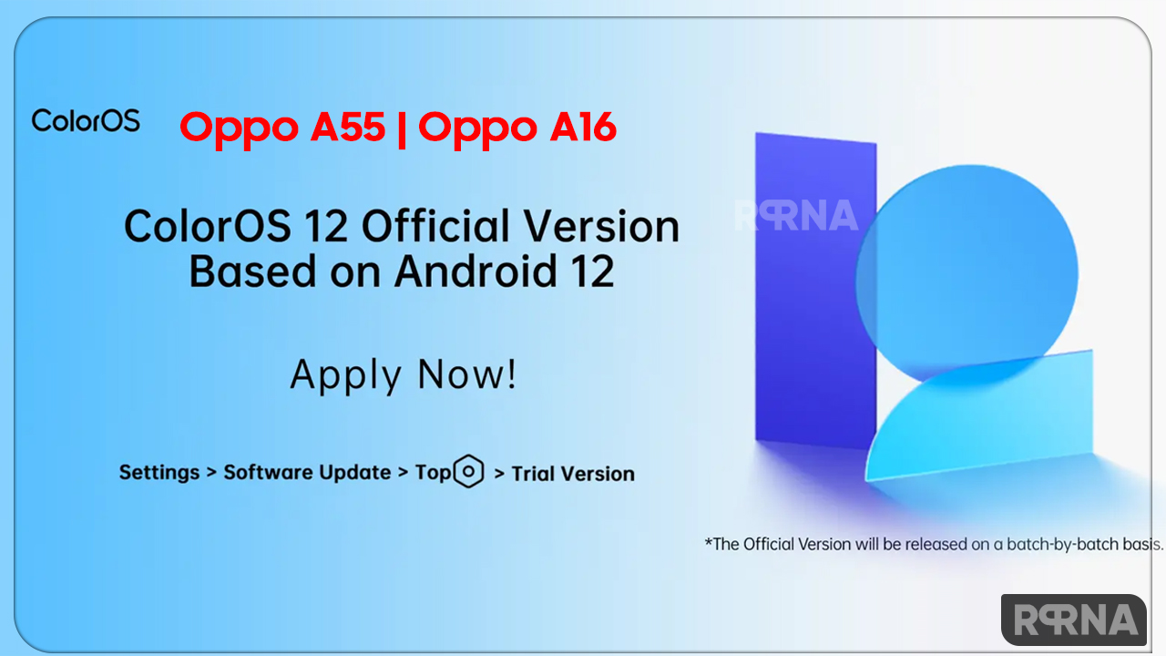 Oppo A55 Android 12 Update