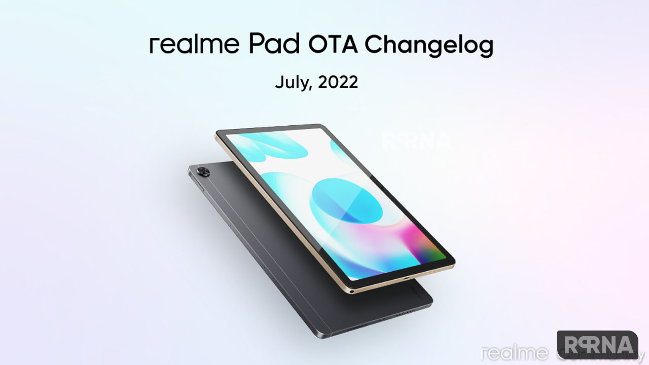Realme pad July 2022 update