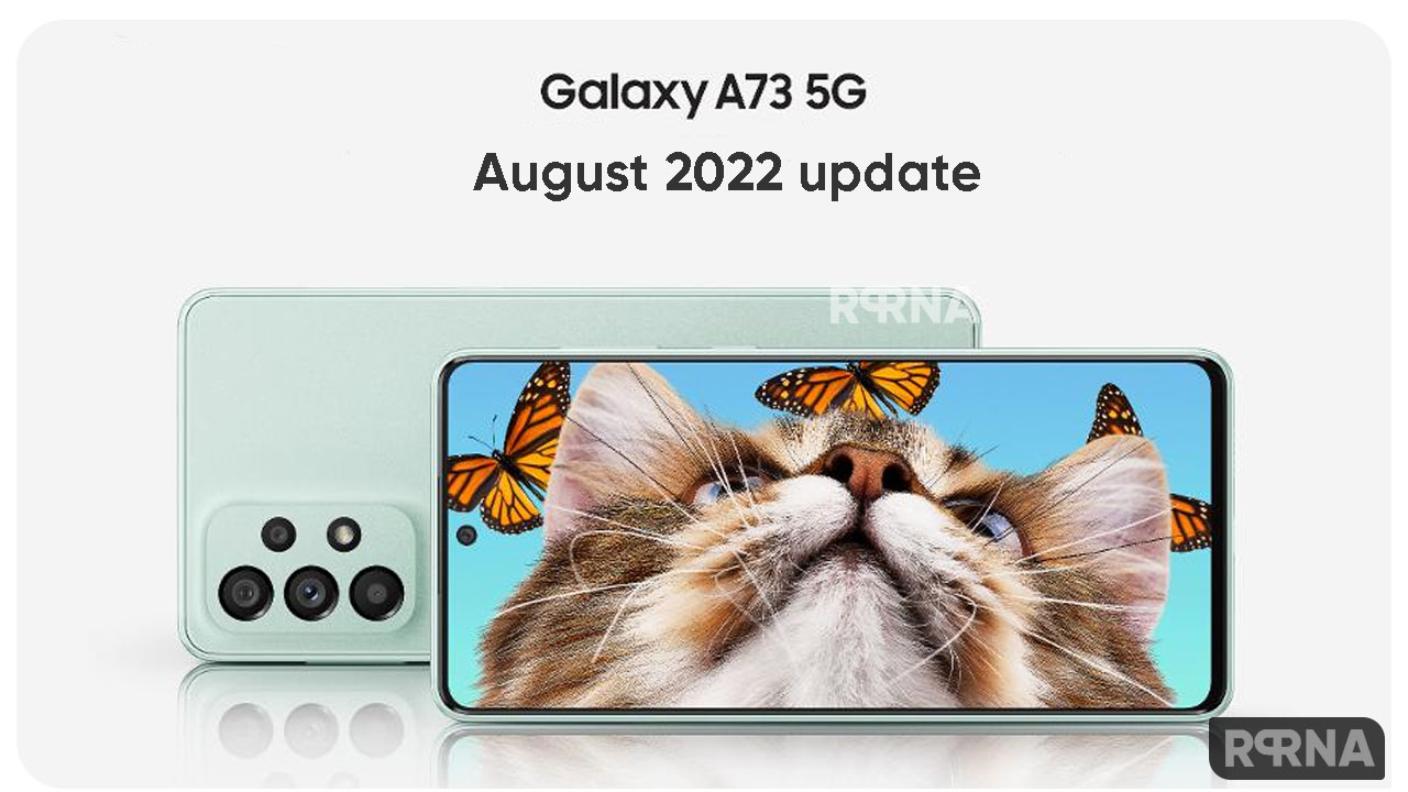 Samsung Galaxy A73 August 2022 update