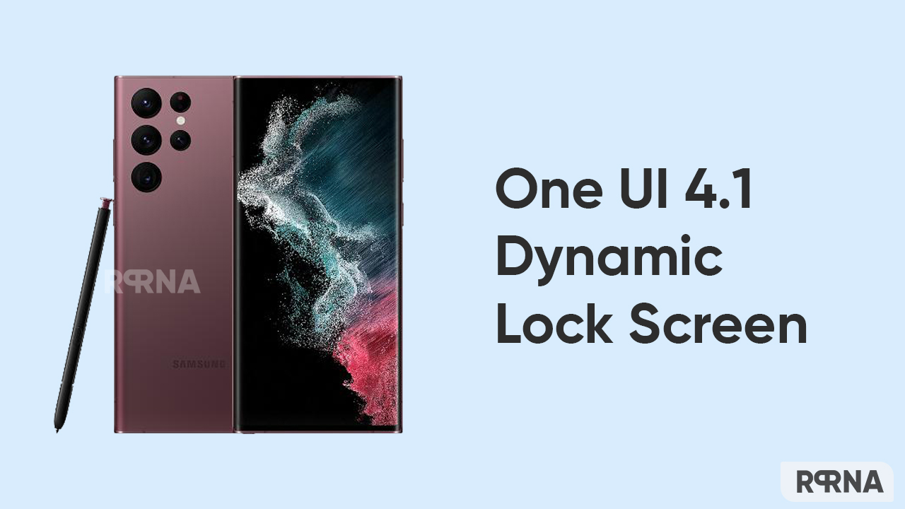 One UI 4.1 dynamic lock screen