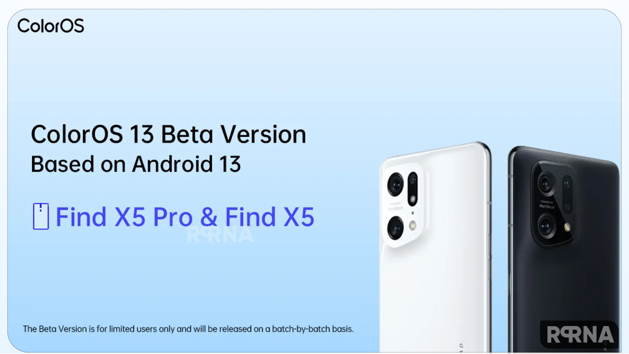 Oppo Find X5 ColorOS 13 Beta