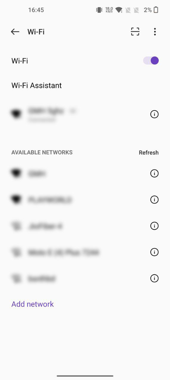 OxygenOS 12.1 Fix Wi-Fi Data Connections