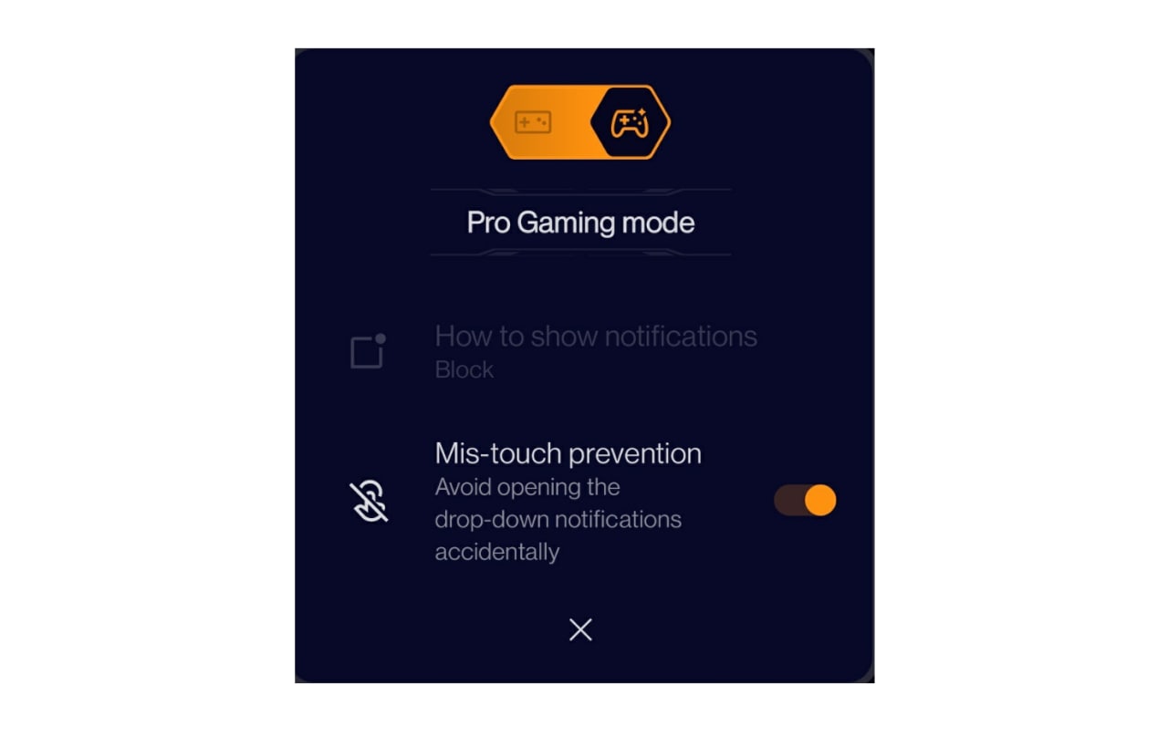 OxygenOS 12.1 Pro Gaming Mode