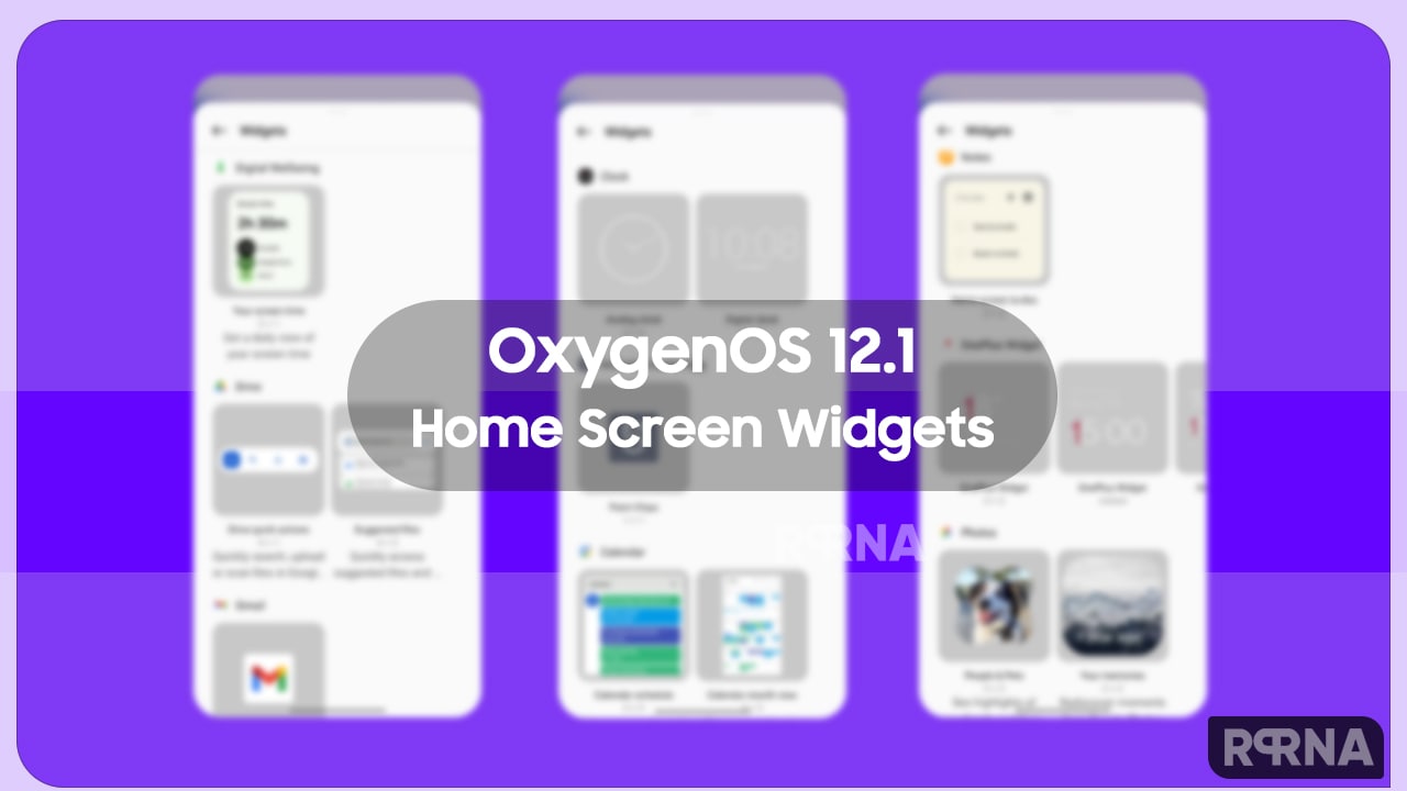 OxygenOS 12.1 Widgets