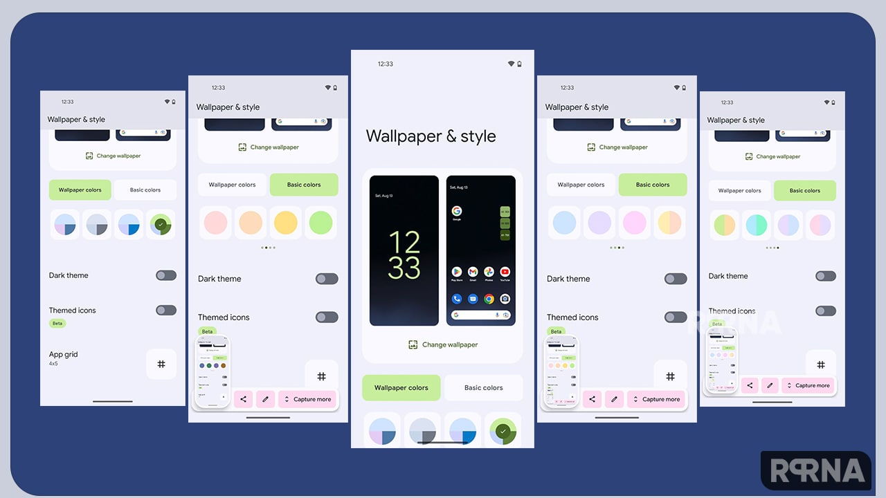 Stock Android 13 Material You Design