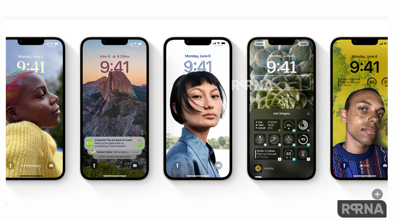 Samsung iOS 16 Lock Screen