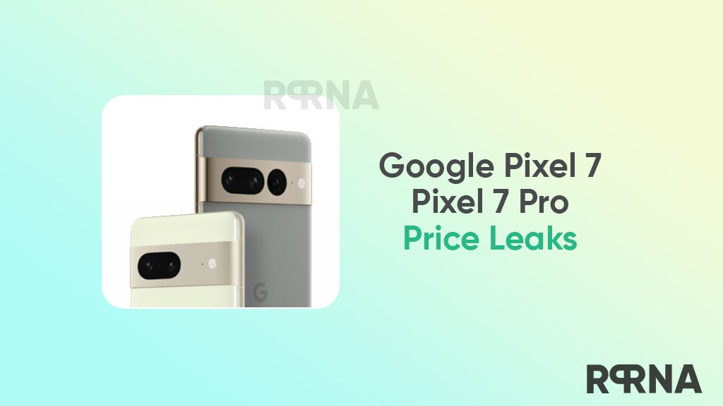 Google Pixel 7 price leaks
