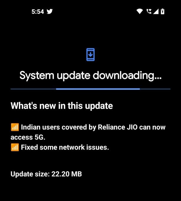 Nothing Phone (1) Jio 5G update