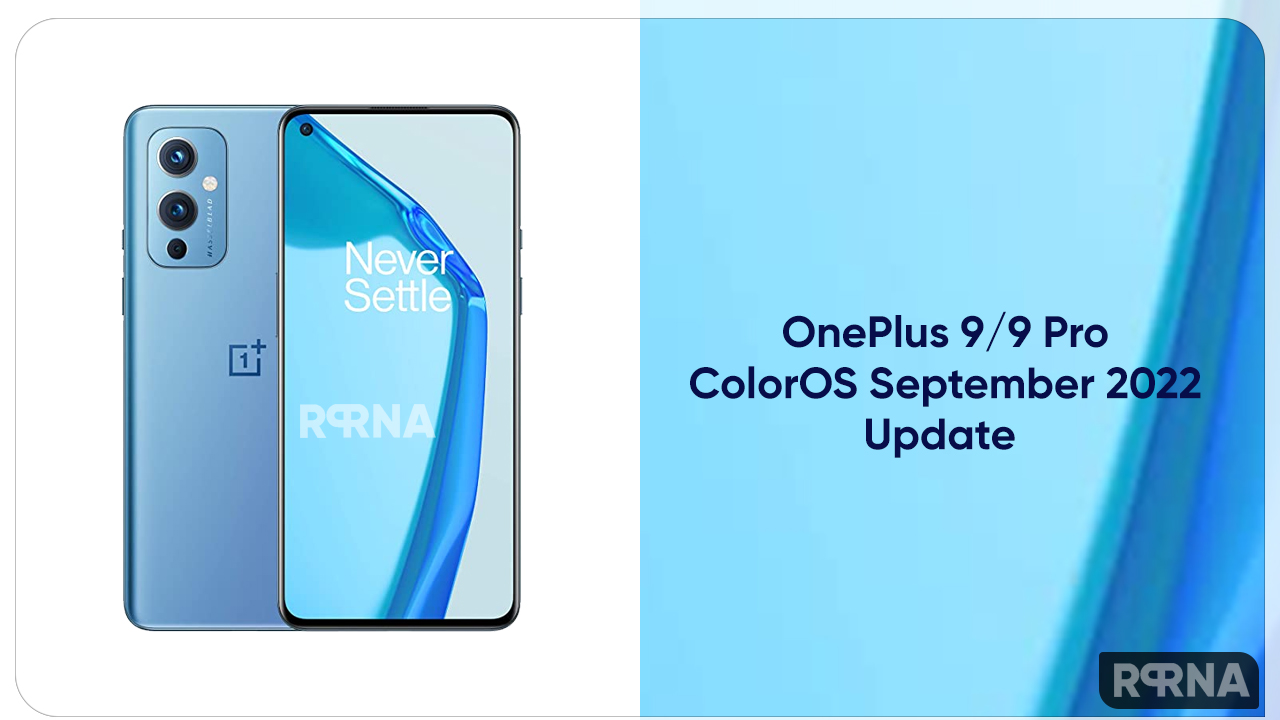OnePlus 9 and 9 pro September 2022 update