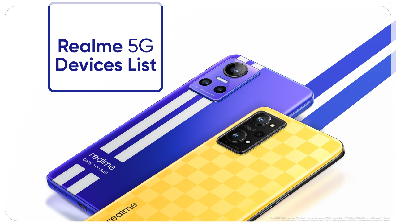 Realme 5G devices network