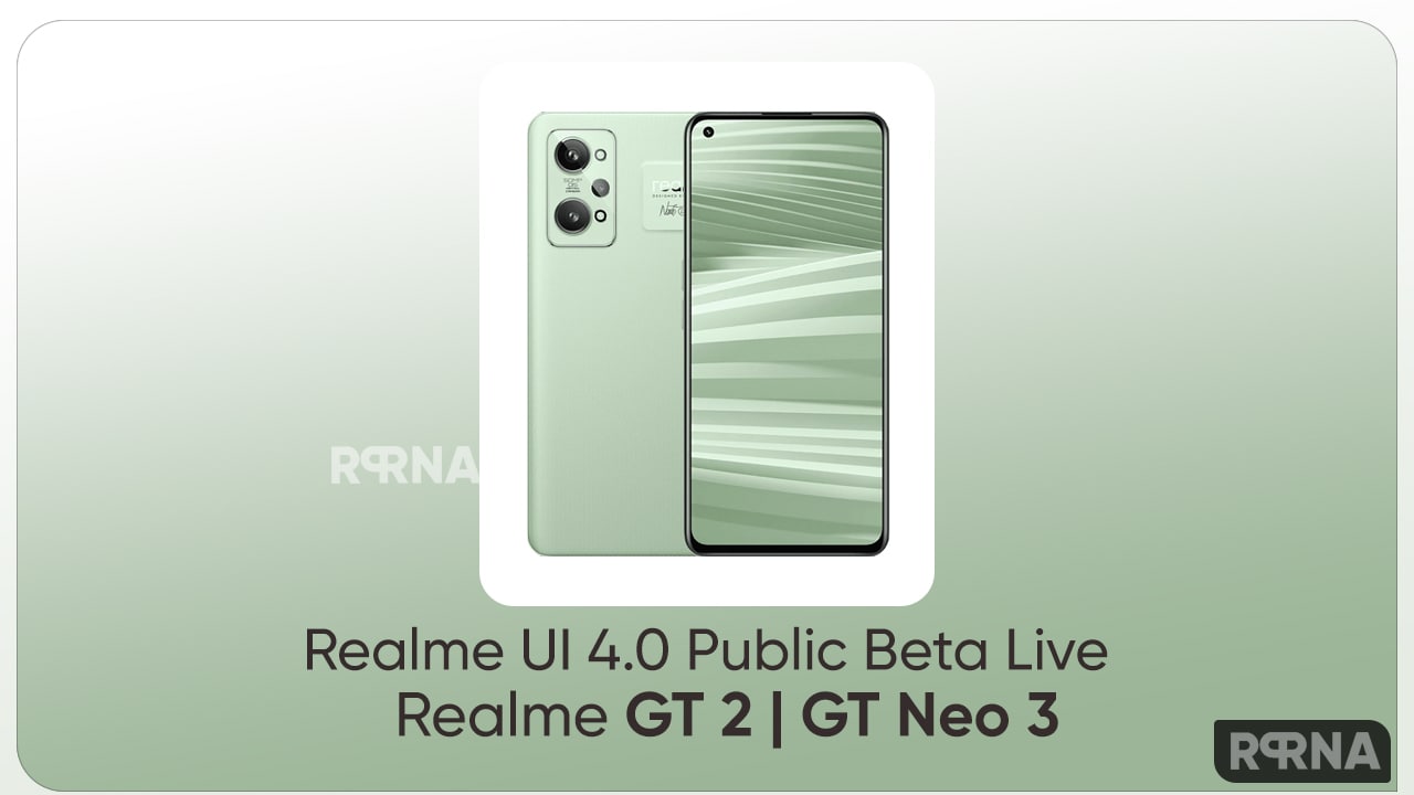 One UI 4.0  public beta Realme GT