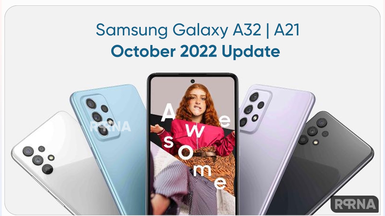 Samsung Galaxy A32 A21 October 2022 update