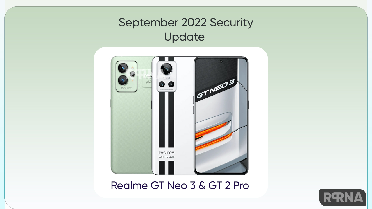 September 2022 security update Realme GT