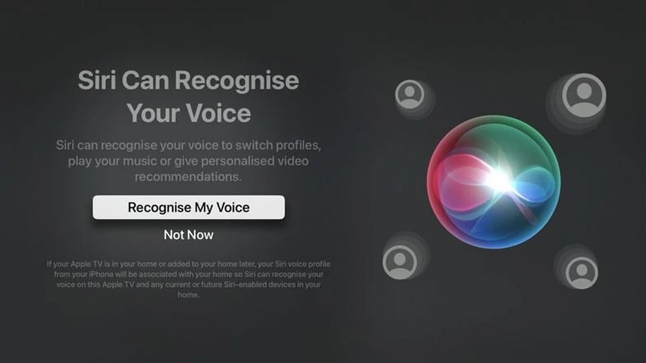 Apple TV Siri Voice Feature
