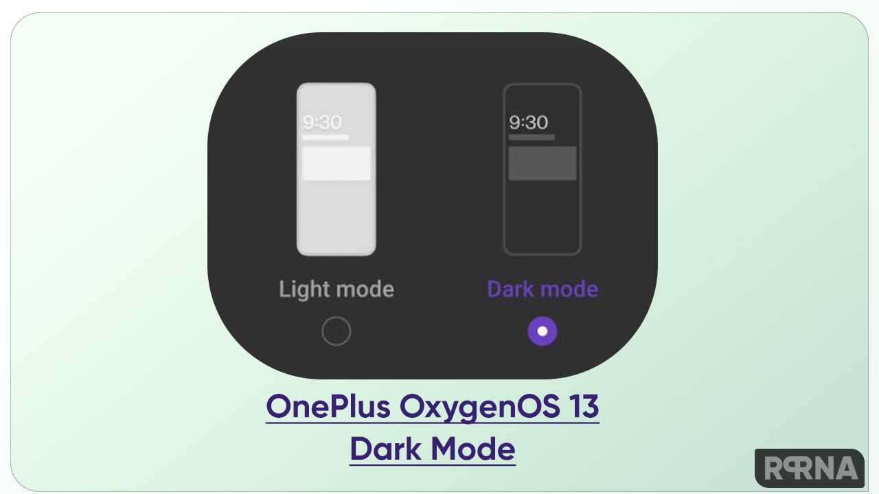 OnePlus OxygenOS 13 Dark mode