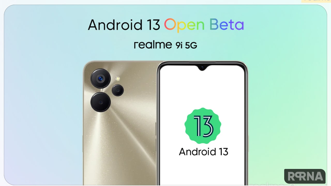 Realme 9i open beta update Android 13