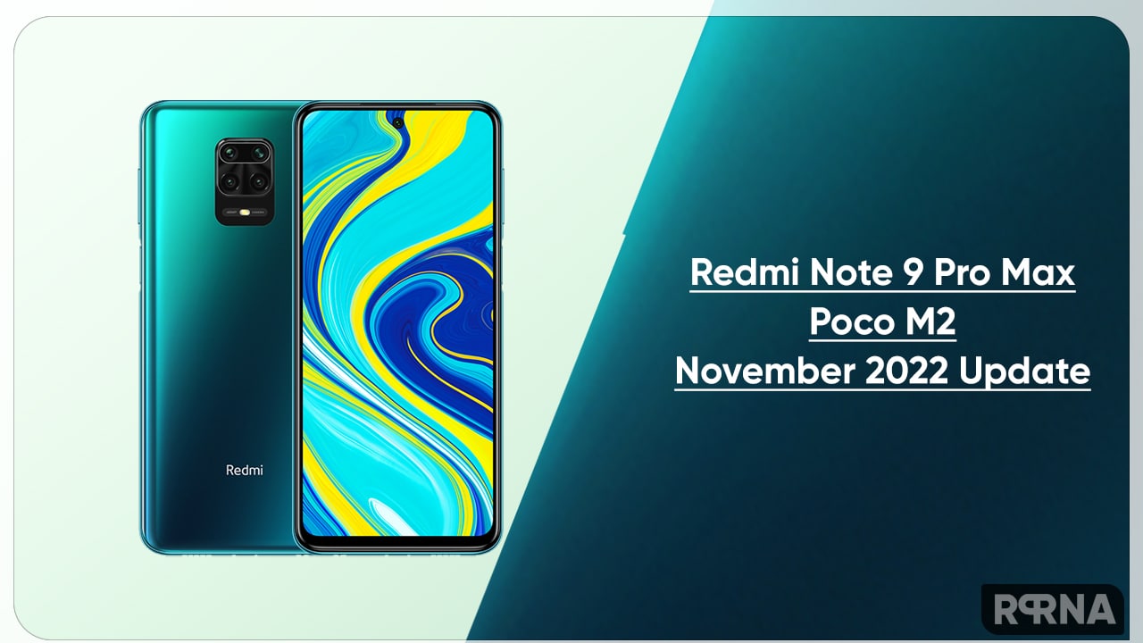 Redmi Note 9 November 2022 update