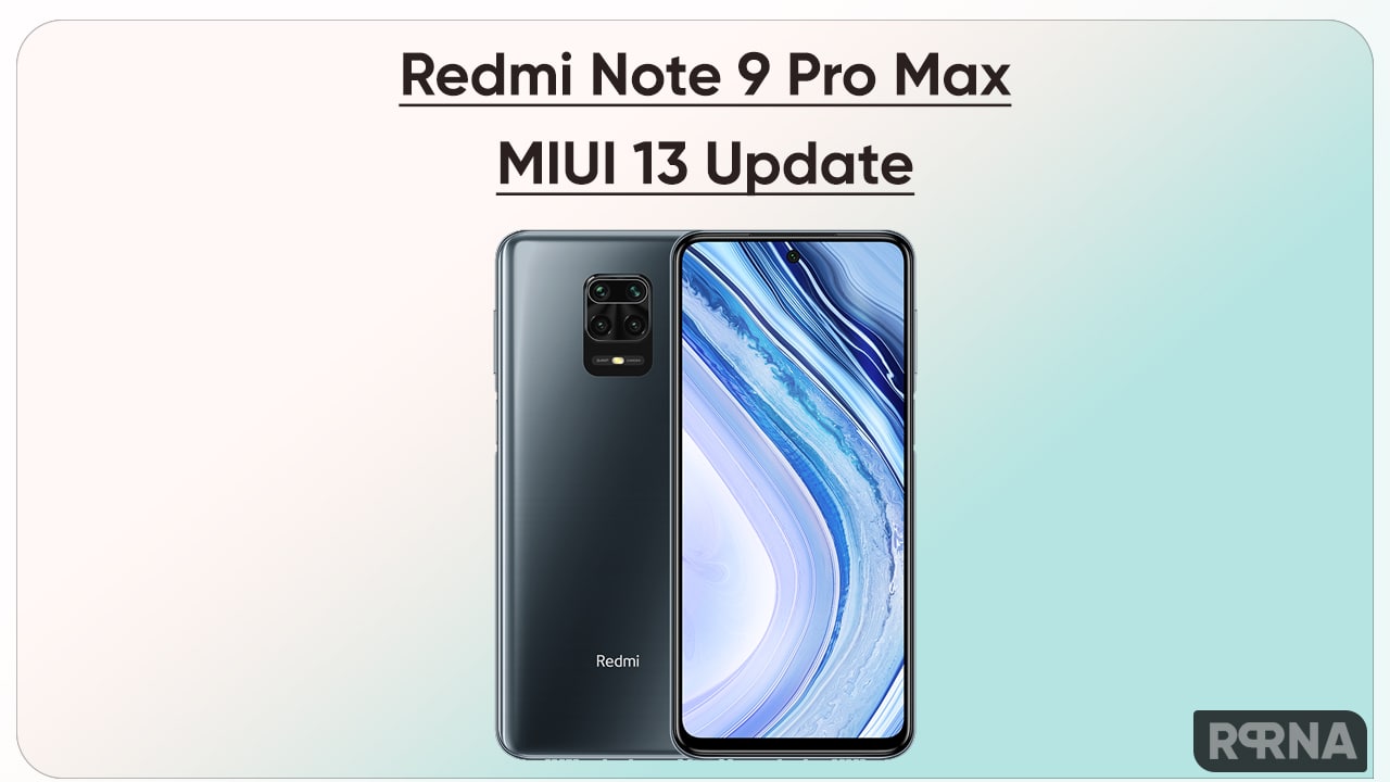 Redmi Note 9 Pro Max MIUI 13 Update 2