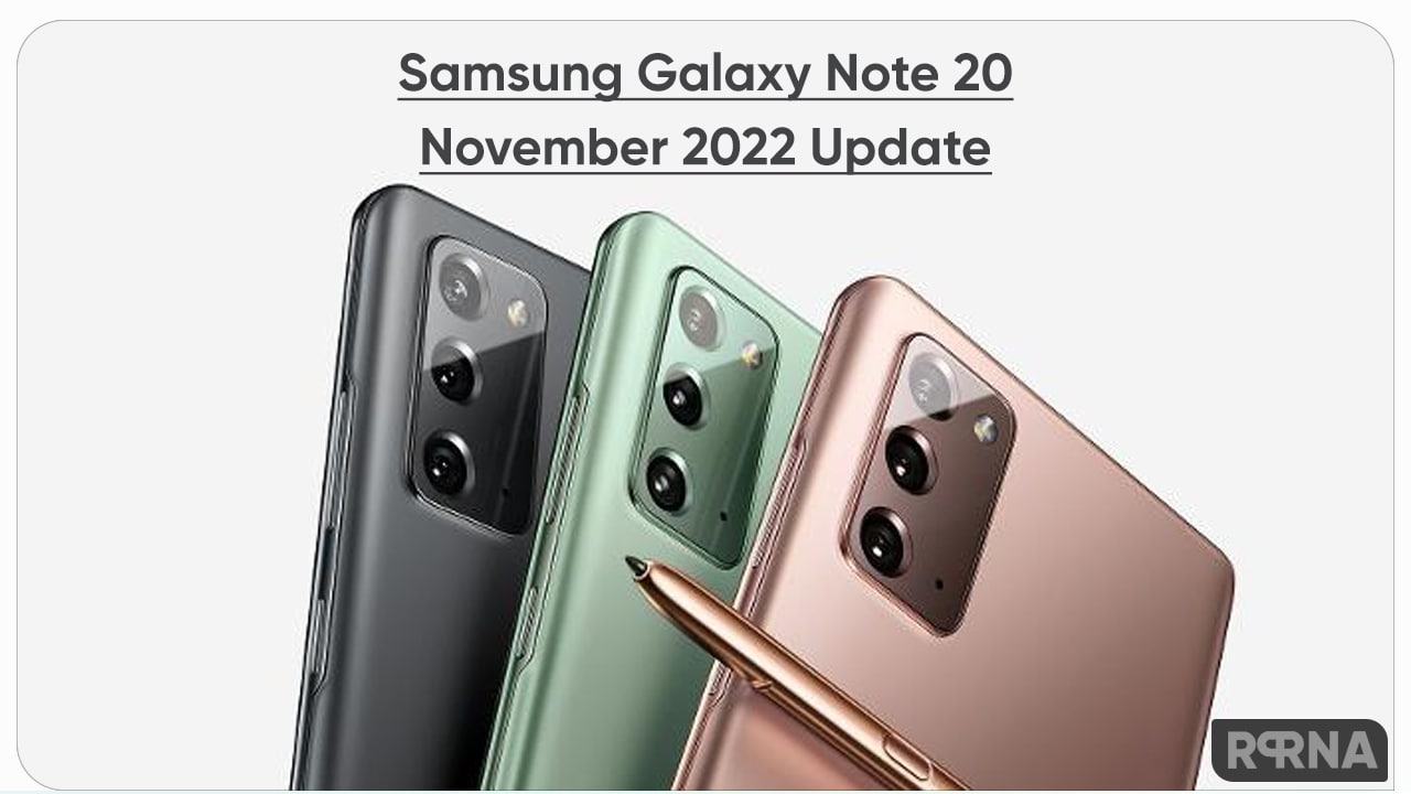 Samsung Gaalaxy Note 20 November 2022 Patch