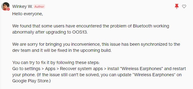 OnePlus OxygenOS 13 Bluetooth Issues