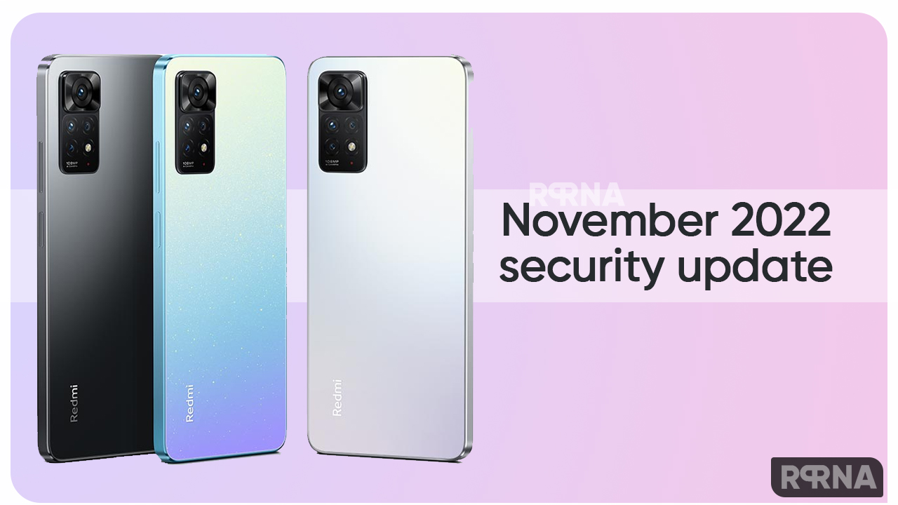 Xiaomi Redmi Note 11 November 2022 update