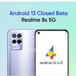 Android 13/Realme UI 4.0 beta program open for Realme 8s 5G devices