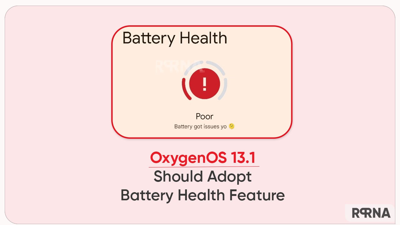 OnePlus OxygenOS 13.1 should adopt Android 13 Battery Health feature