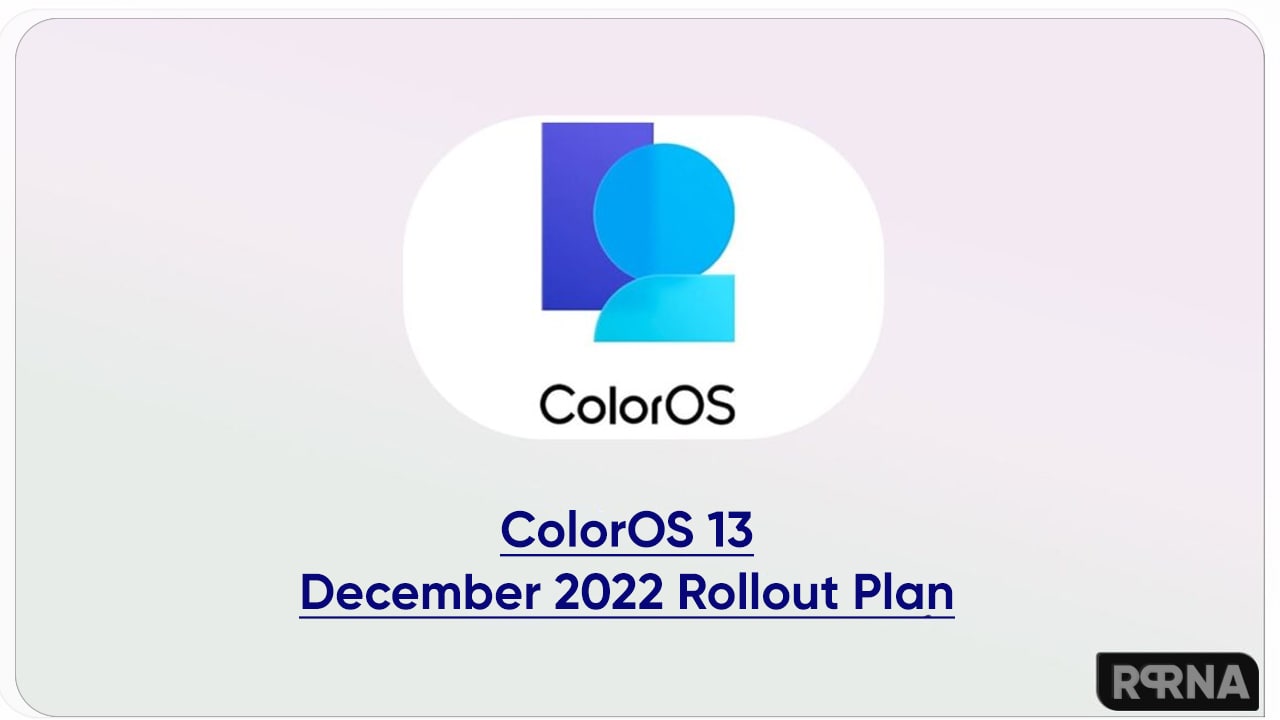 ColorOS 13 december 2022 rollout plan