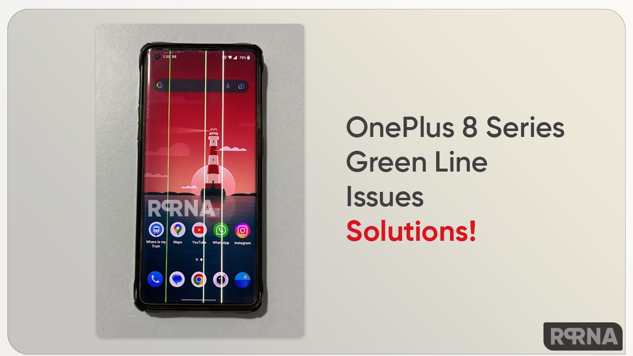 OnePlus 8 green line issues solutions