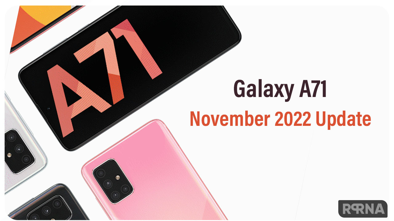 galaxy a71 november 2022 update