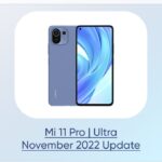 Xiaomi Mi 11 November 2022 update