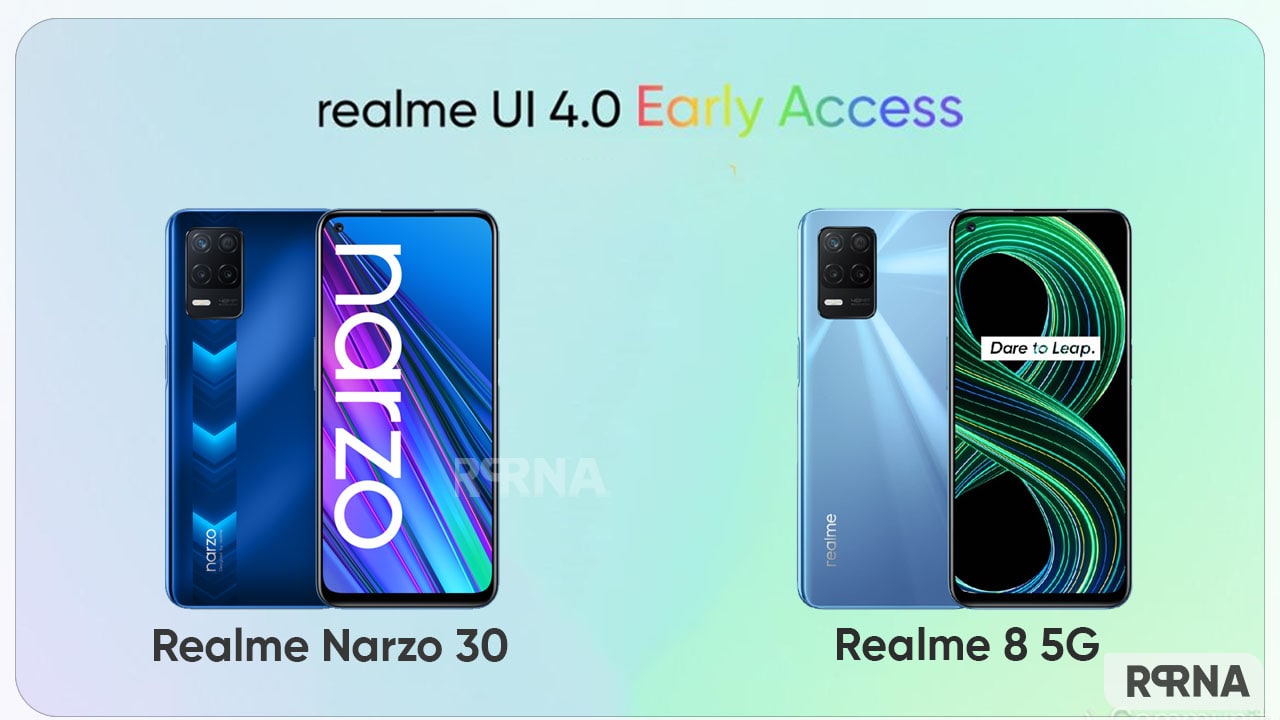 Realme UI 4.0 (Android 13) early access program begins for Realme 8 5G and Narzo 30 5G phones
