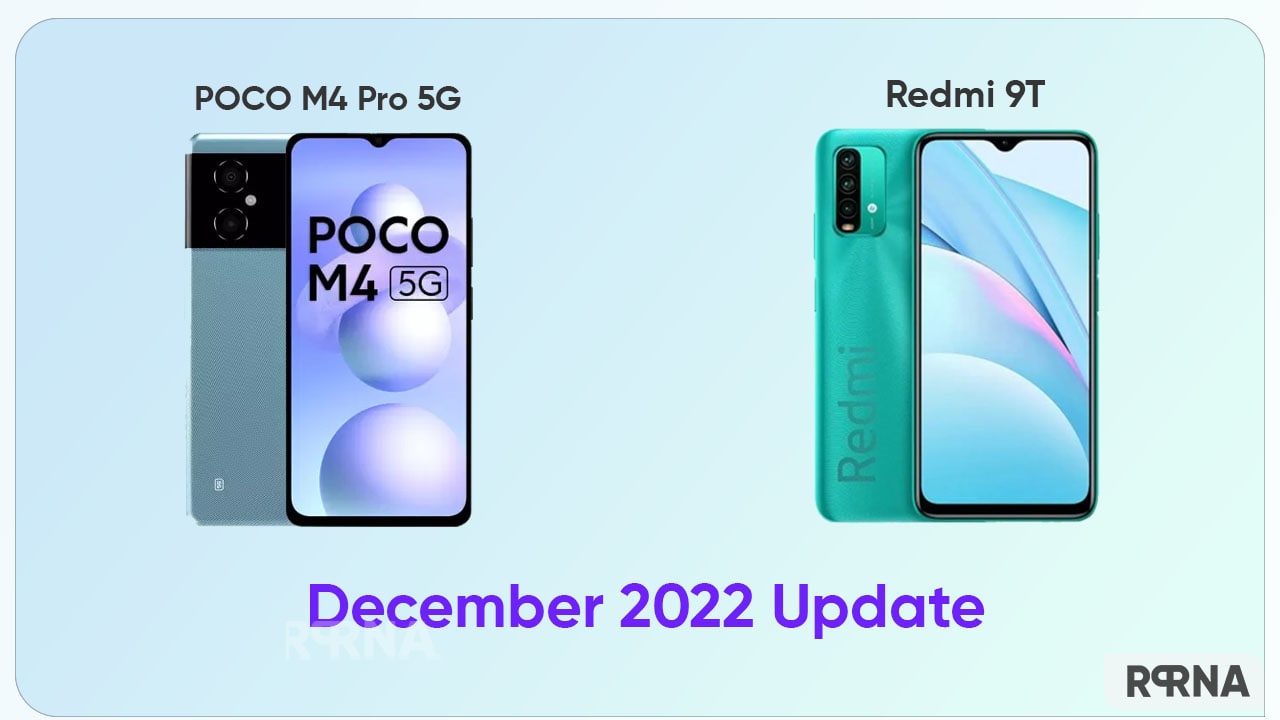 Redmi 9T POCO M4 Pro gets December 2022 update