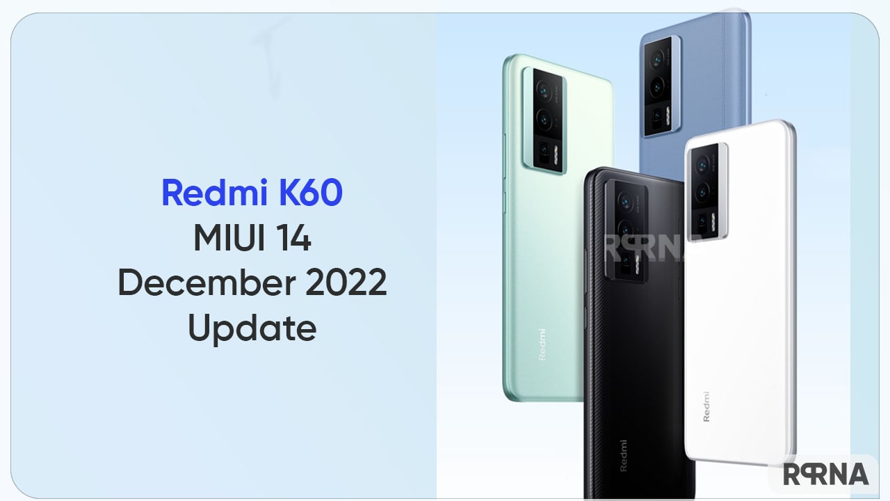 Redmi K60 grabs first update with December 2022 security patch