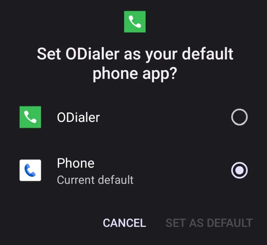 Oppo ODialer default OnePlus phone