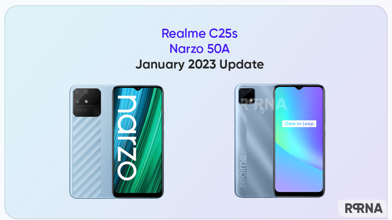Realme C25s Narzo 50A January 2023 update