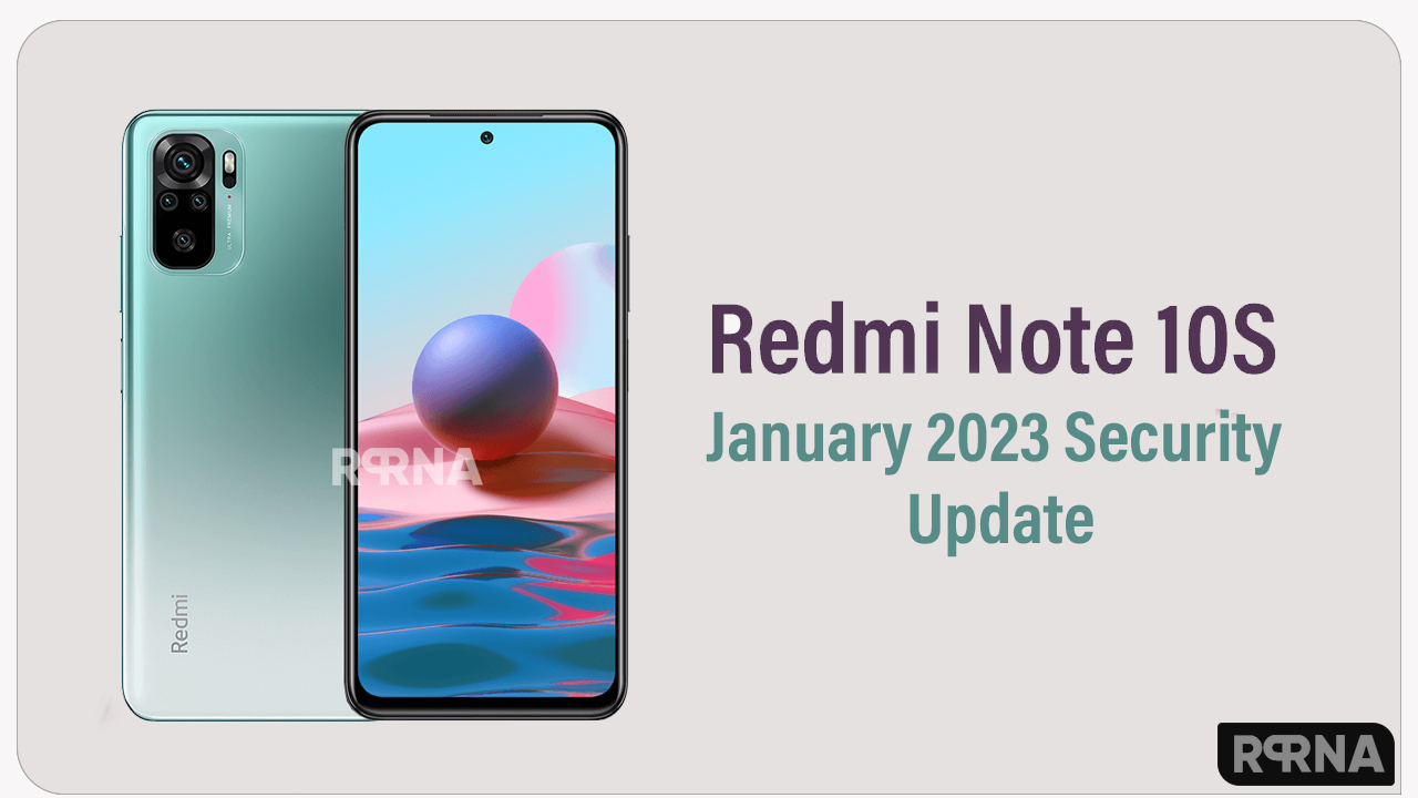 Redmi Note 10S January 2023 update