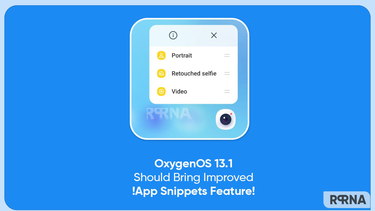 OnePlus OxygenOS 13.1 App Snippets feature