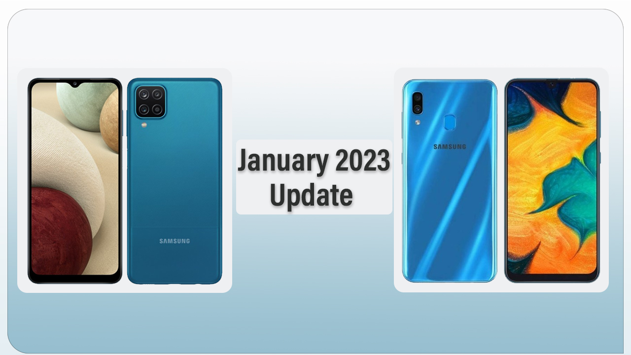 Galaxy A12 A30 January 2023 update