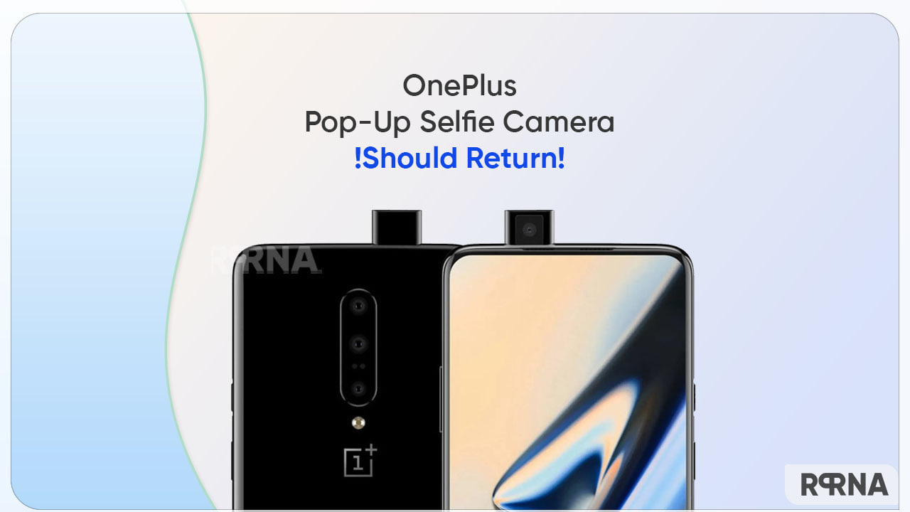 OnePlus smartphone pop-up camera