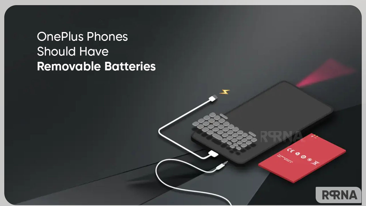 OnePlus smartphone removable battery