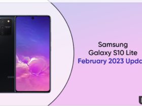 Samsung Galaxy S10 Lite February 2023 update
