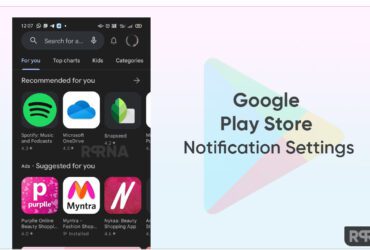 Google Play Store notification settings