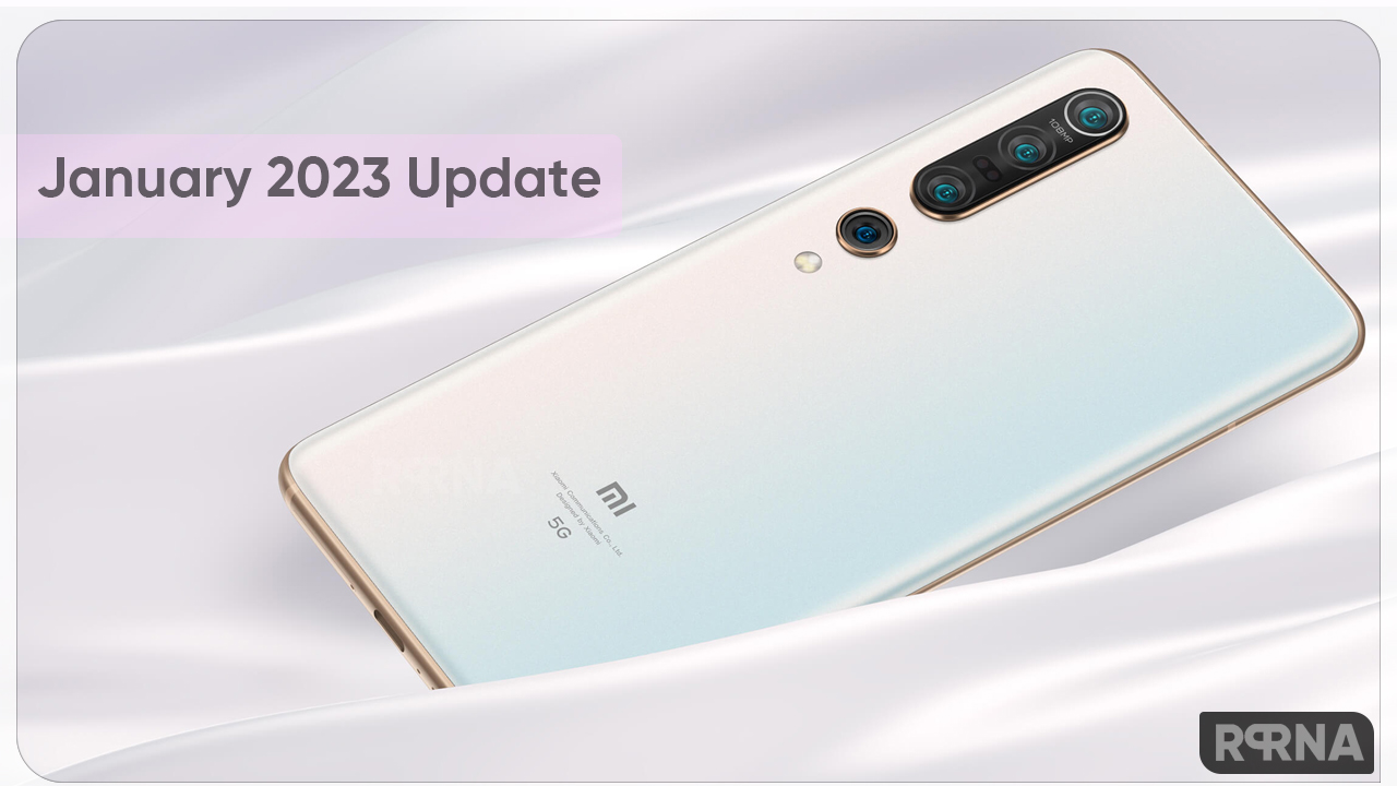 Xiaomi Mi 11x Mi 10 January 2023 update