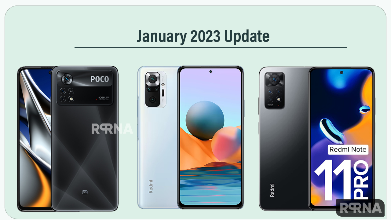  Redmi Note 11 POCO X4 Pro January 2023 update