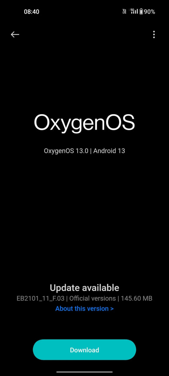 OnePlus Nord CE OxygenOS 13 F.03 update